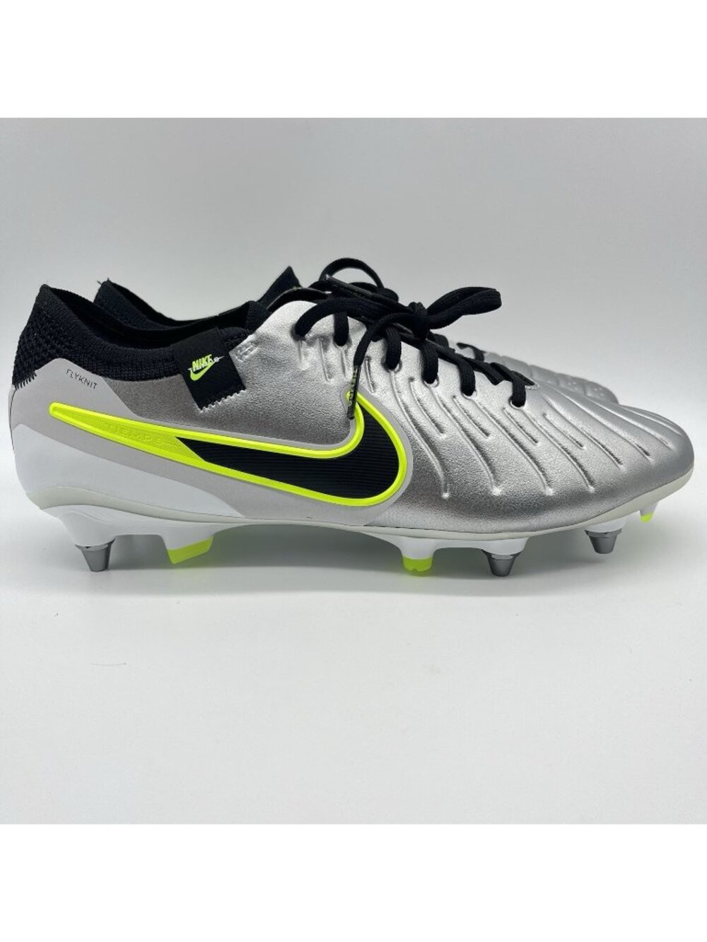 Nike Mens Tiempo Legend 10 Elite SG PRO Soccer Cleats Silver Size 9.5 FN7283-001